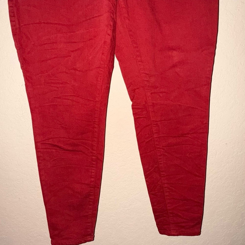 Torrid Sky High Skinny Jean - Premium Stretch Red- ❤️Size 14R❤️ - Picture 6 of 13